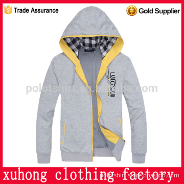 New design knitted solid color pullover hoodies zipper